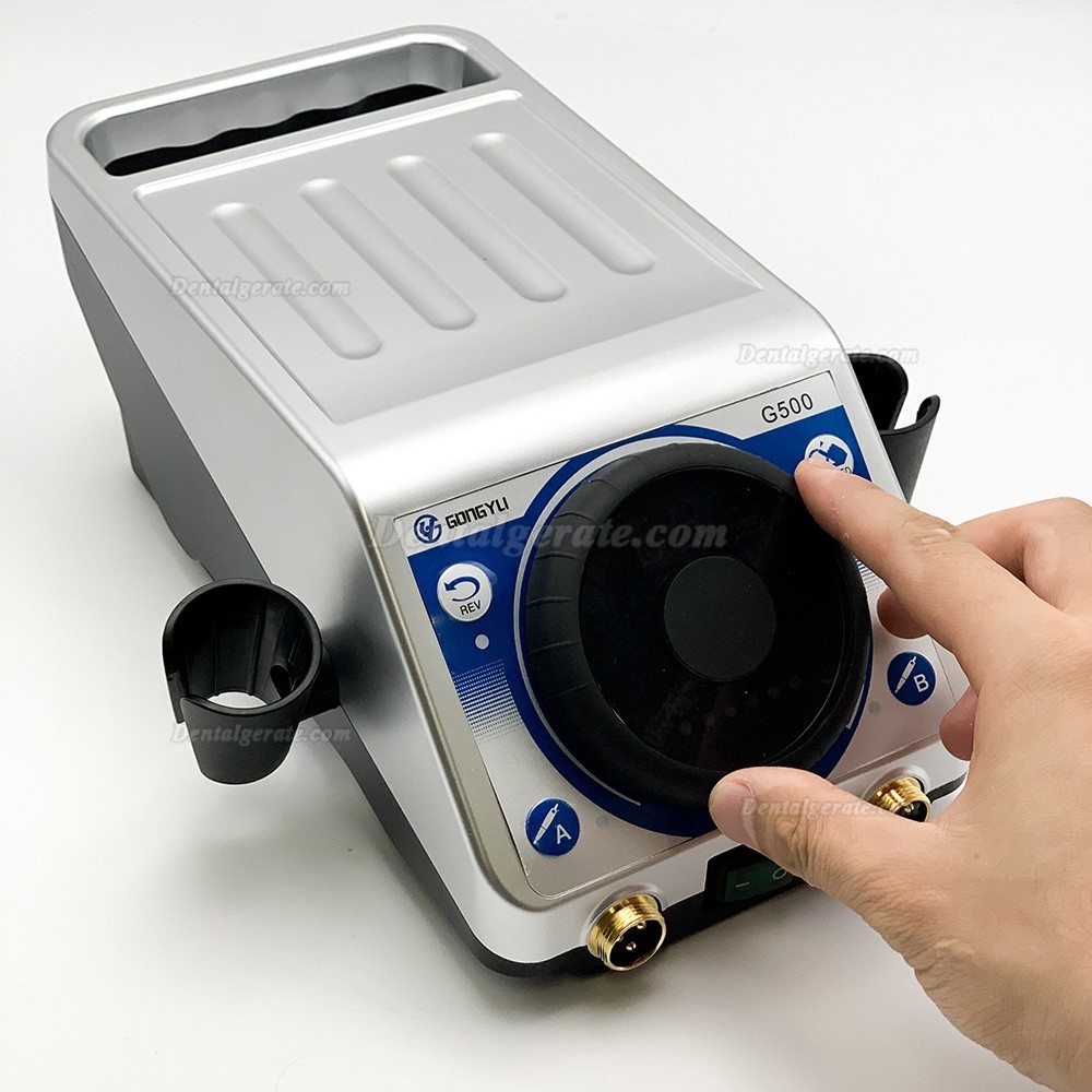 GONGYU G500 mikromotor zahntechnik mit 50.000 U/min handst&uuml;ck und fu&szlig;pedal